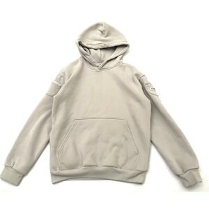 COMFRT Travel Essentials Hoodie Unisex Size Small Stone Gray Zip Pockets